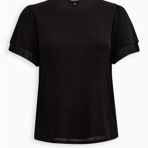 Torrid Mesh Flutter Sleeve Top